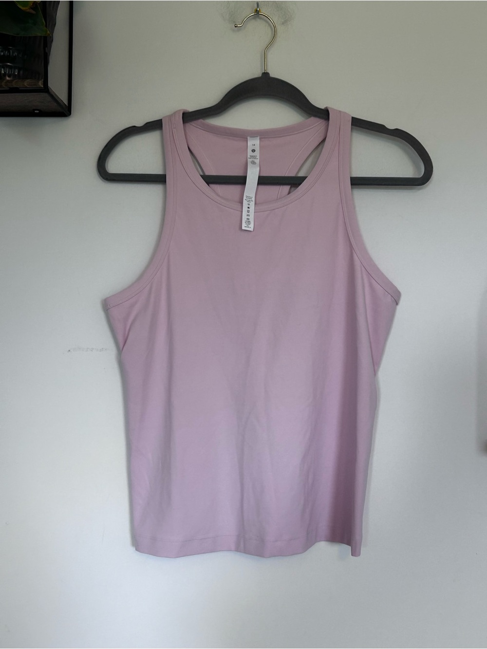Lululemon Light Pink Align Racerback Athletic Tank Top Size 14 - Picture 1 of 3